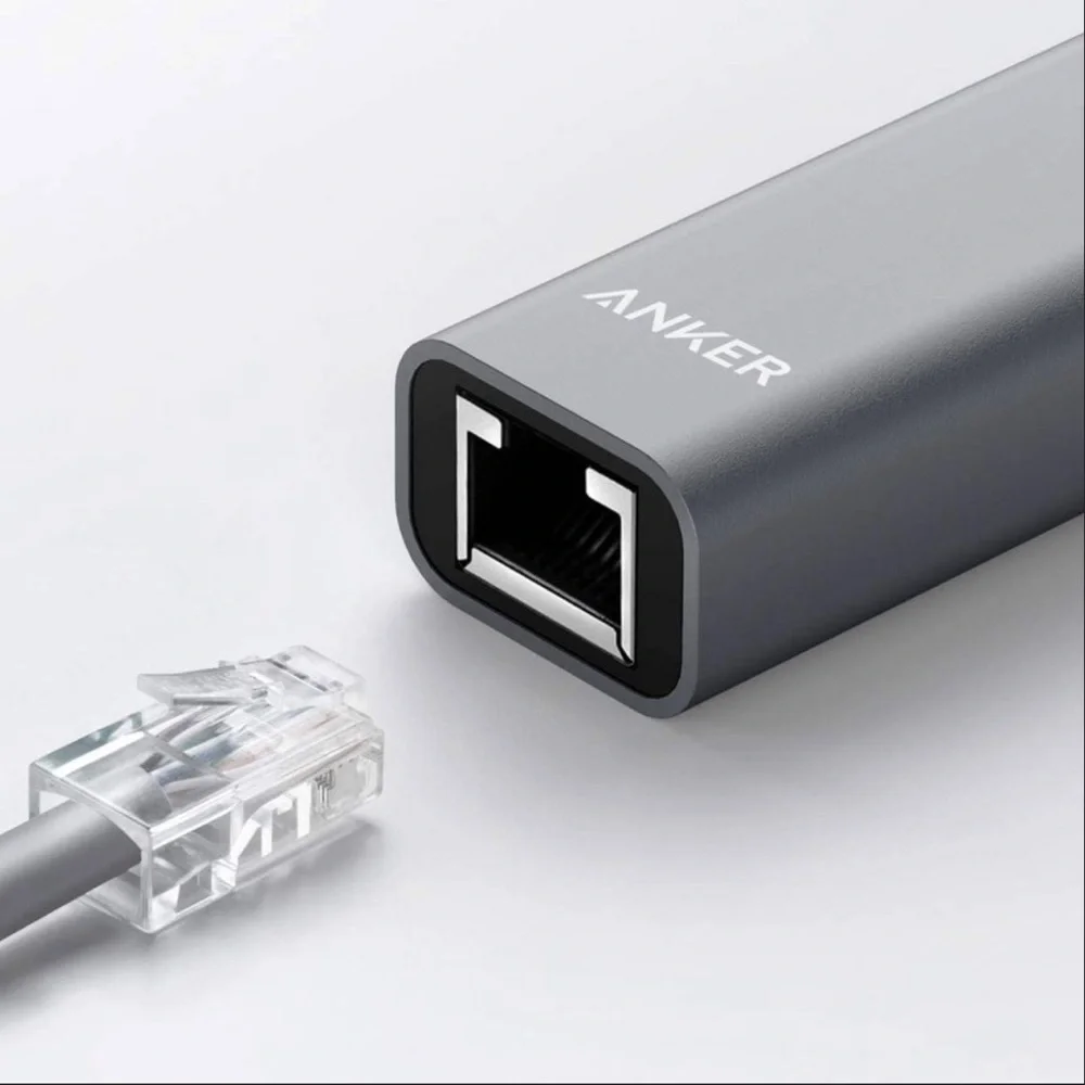 Anker High-Speed Ethernet Adapter Portable 1 Gigabit Hub
